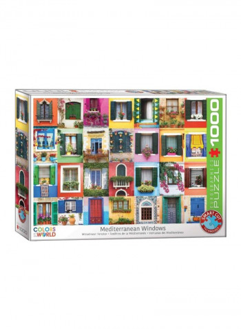 1000-Piece Mediterranean Windows Jigsaw Puzzle 6000-5350