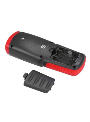 Handheld Digital Anemograph With Auxiliary Fan Red/Black/Silver 194 x 73milimeter