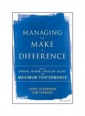 Managing To Make A Difference Hardcover