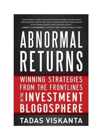 Abnormal Returns: Winning Strategies From The Frontlines Of The Investment Blogosphere Hardcover English by Tadas E. Viskanta - 6/27/2012