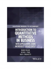 Solutions Manual To Accompany Introduction To Quantitative Methods In Business Paperback