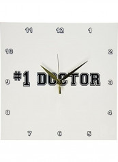 Decorative Printed Wall Clock White/Black 11x11inch