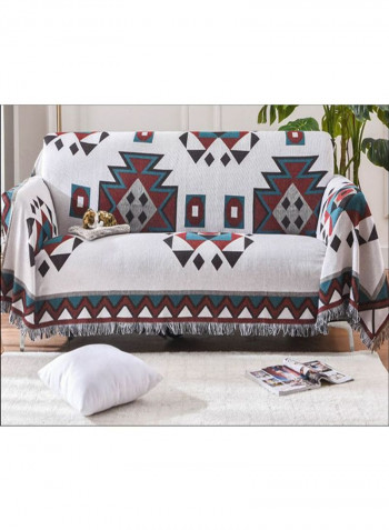 Geometry Pattern Sofa Slipcover Multicolour 180 x 300centimeter