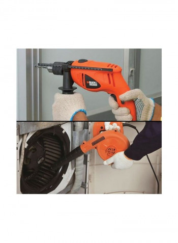 2 Piece Power Tools Set Black/Orange