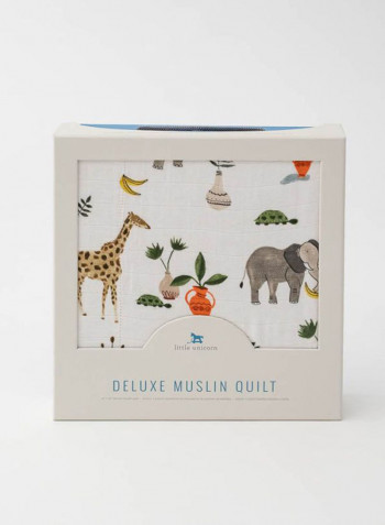 Deluxe Muslin Quilt - Social Safari