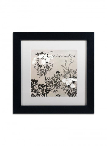 Flowering Herbs IV Framed Wall Art Multicolour 11 x 11inch