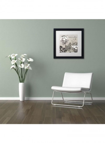 Flowering Herbs IV Framed Wall Art Multicolour 11 x 11inch