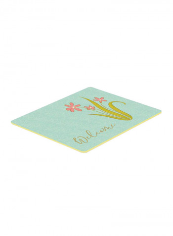 Flowers Welcome Kitchen Mat Multicolour 11 x 11inch