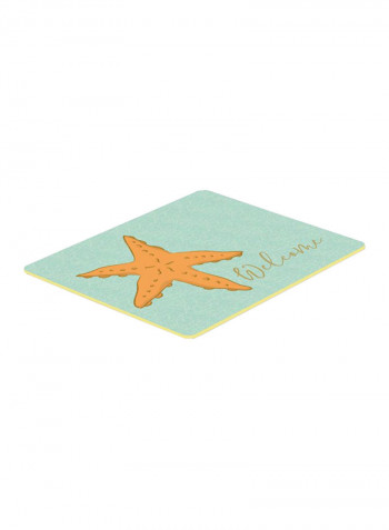 Starfish Welcome Kitchen Mat Multicolour 11 x 11inch
