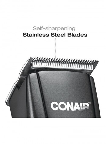 12-piece Trimmer Haircut Kit Black
