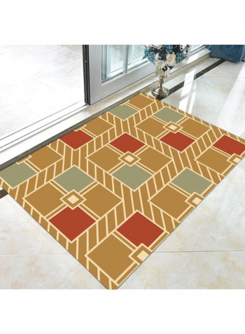 Colourblock Floor Rug Yellow/Red 120x160cm