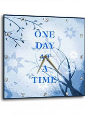 One Day At A Time Wall Clock Multicolour 10x10inch