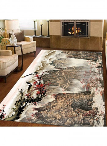 3D Landscape Pattern Supple Anti-Slip Rug Multicolour 120 x 160cm