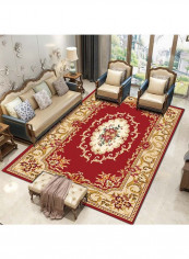 European Style Floral Pattern Carpet Multicolour 120x160cm