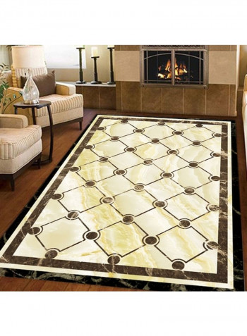 European Style Simple Plaids Pattern Comfy Floor Rug Multicolour 120x160cm