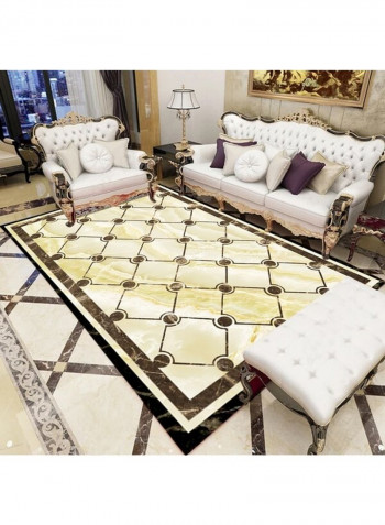 European Style Simple Plaids Pattern Comfy Floor Rug Multicolour 120x160cm