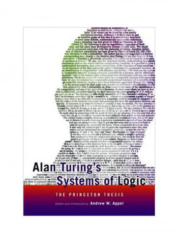 Alan Turing's Systems Of Logic: The Princeton Thesis Hardcover