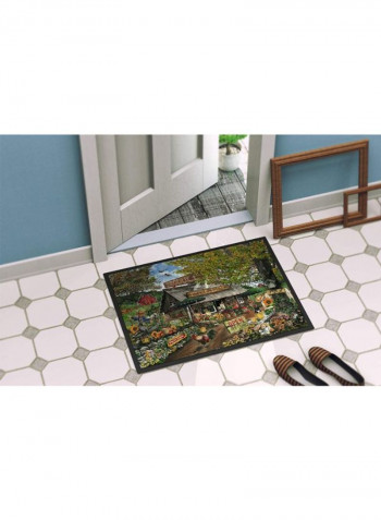 Produce Fruit Stand Indoor/Outdoor Mat Multicolour 11 x 11inch