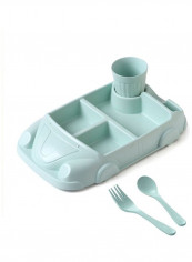 4-Piece Car Shape Feeding Set