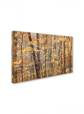 Autumn Treeline 2 Canvas Wall Art Multicolour 12 x 19inch