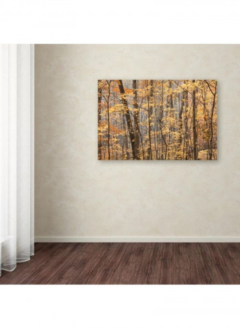 Autumn Treeline 2 Canvas Wall Art Multicolour 12 x 19inch