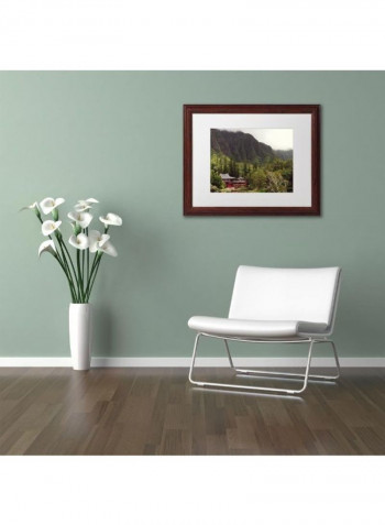 Hawaii Wooden Framed Wall Art Multicolour 11 x 14inch