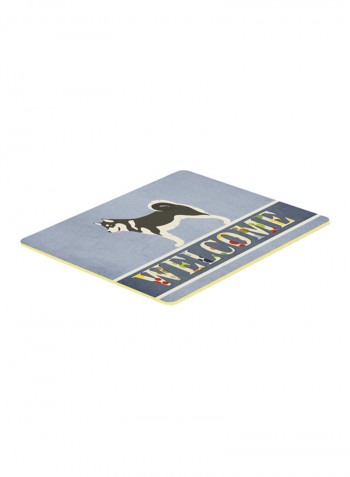Alaskan Malamute Welcome Kitchen Mat Multicolour 11 x 14inch