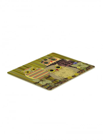 Fall Wisdom Owl Kitchen/Bath Mat Multicolour 11 x 14inch
