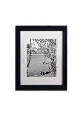 Girls On Seine Framed Wall Art Multicolour 11 x 14inch