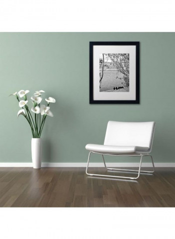 Girls On Seine Framed Wall Art Multicolour 11 x 14inch