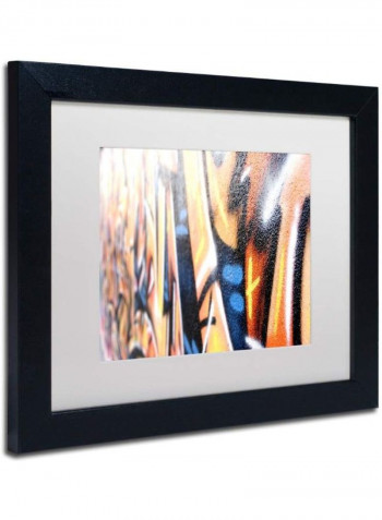 Graffiti Framed Wall Art Multicolour 11 x 14inch