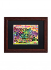 Crocodile Wooden Framed Wall Art Multicolour 11 x 14inch
