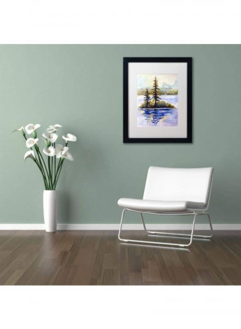 Island Light Framed Wall Art Multicolour 11 x 14inch