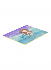 Brunette Mermaid Kitchen Mat Multicolour 11 x 14inch