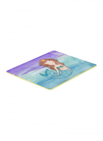 Brunette Mermaid Kitchen Mat Multicolour 11 x 14inch