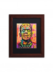Frankenstein Wooden Framed Wall Art Multicolour 11 x 14inch