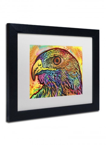 Hawk Framed Wall Art Multicolour 11 x 14inch