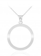 High Polish Circle Of Life Pendant Karma Necklace