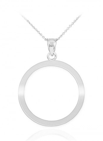High Polish Circle Of Life Pendant Karma Necklace