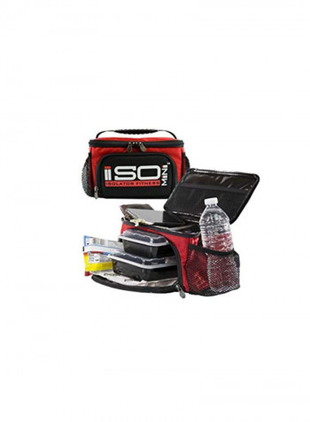 Insulated Lunch Bag With Container Set Red/Black