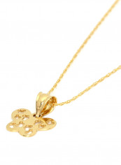 18K Gold Butterfly Pendant Necklace Gold