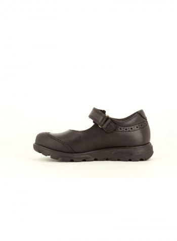 Girls Leather Comforts Black