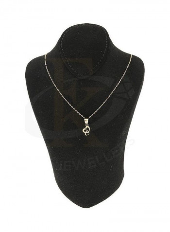 Chain Necklace With Twin Hearts Pendant
