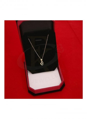 Chain Necklace With Twin Hearts Pendant