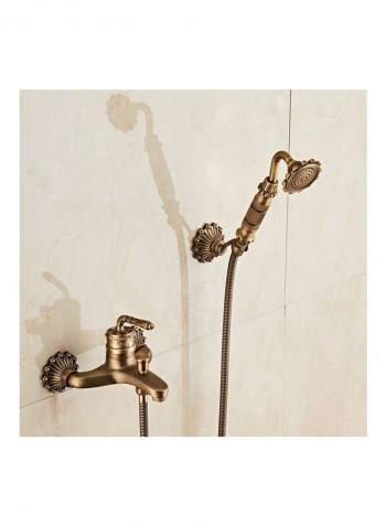 Full Copper Retro Bathroom Luxury Hot And Cold Shower Set Multicolour 25 x 18 x 20cm