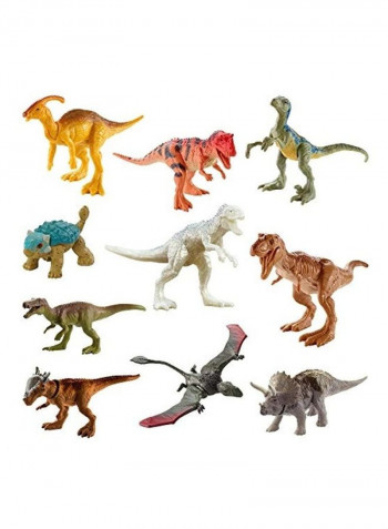 10-Piece Mini Dinosaur Action Figure