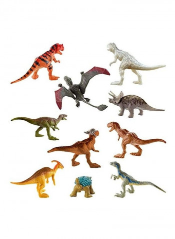 10-Piece Mini Dinosaur Action Figure