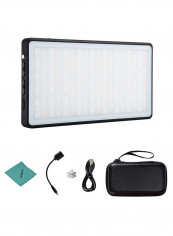 Mini Pocket RGB LED Video Light Panel For DSLR Camera Black