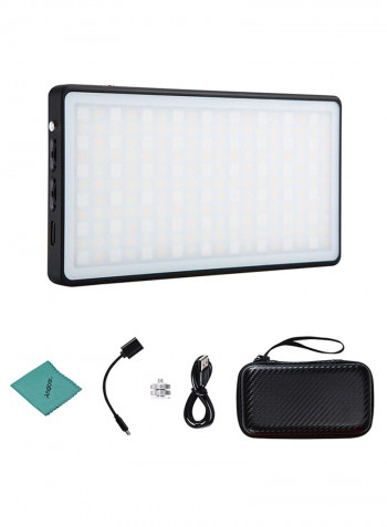 Mini Pocket RGB LED Video Light Panel For DSLR Camera Black