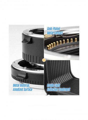 DG-Z Automatic Macro Extension Tube 12mm To 24mm Full Frame Black